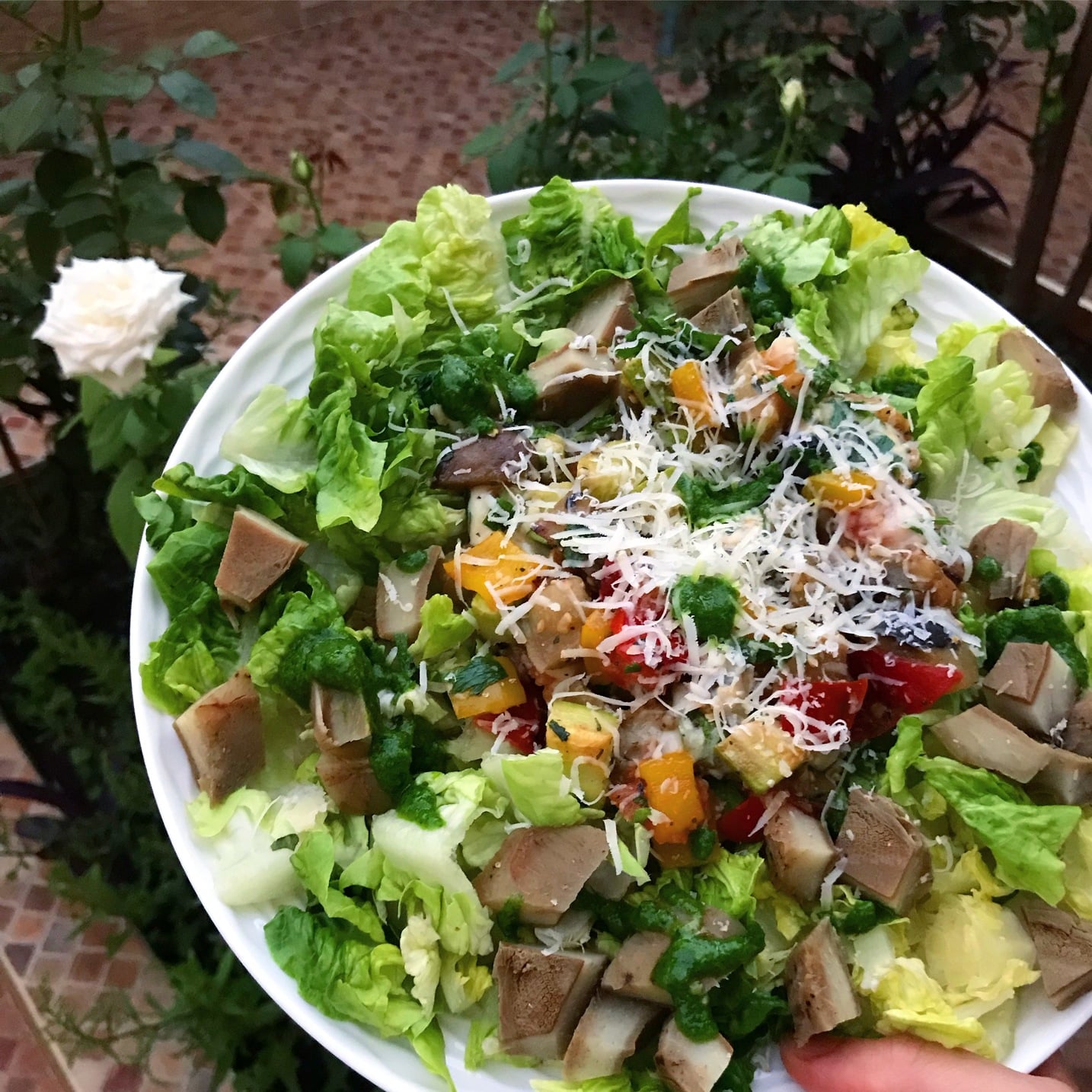artichoke red pepper salad