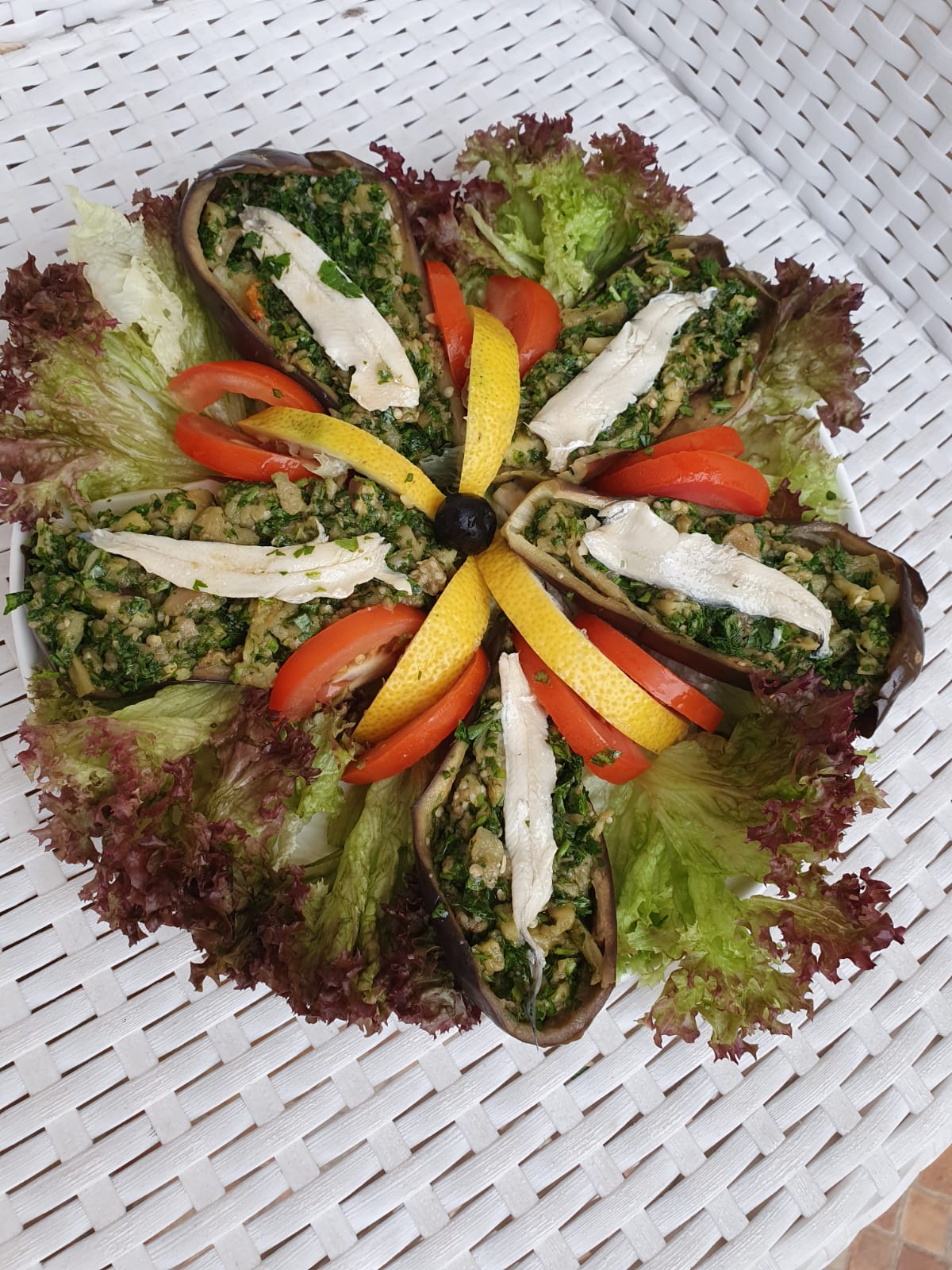 aubergine eggplant salad