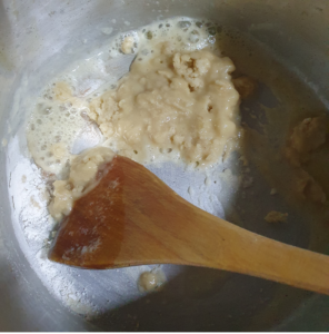 add flour roux